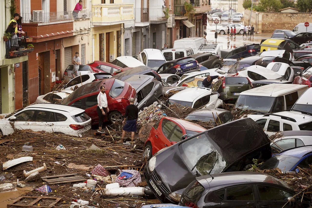 Imagen de archivo de inundaciones en Valencia, España