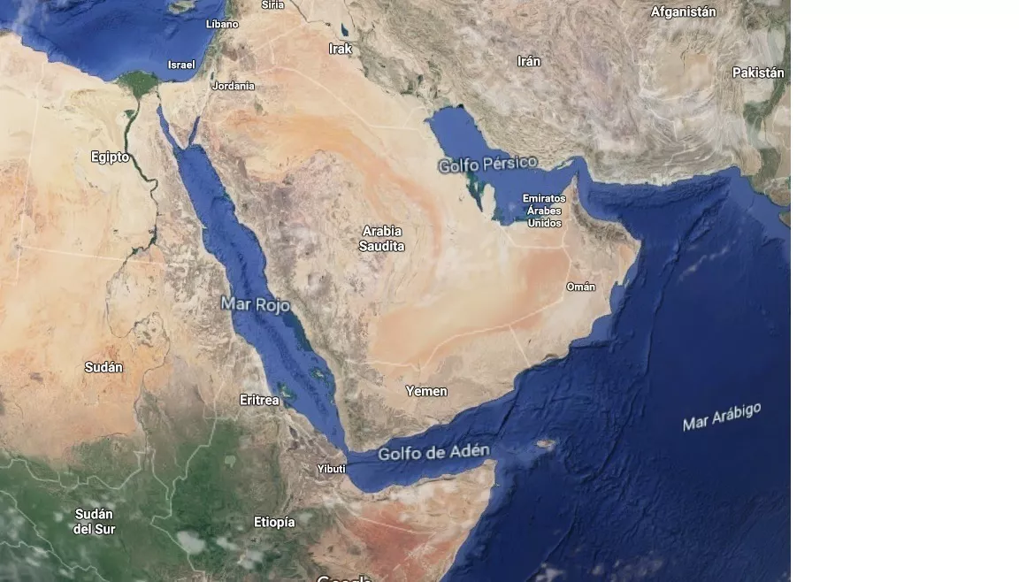 EuropaPress_2133667_imagen_satelite_peninsula_arabiga_mar_rojo_estrecho_ormuz